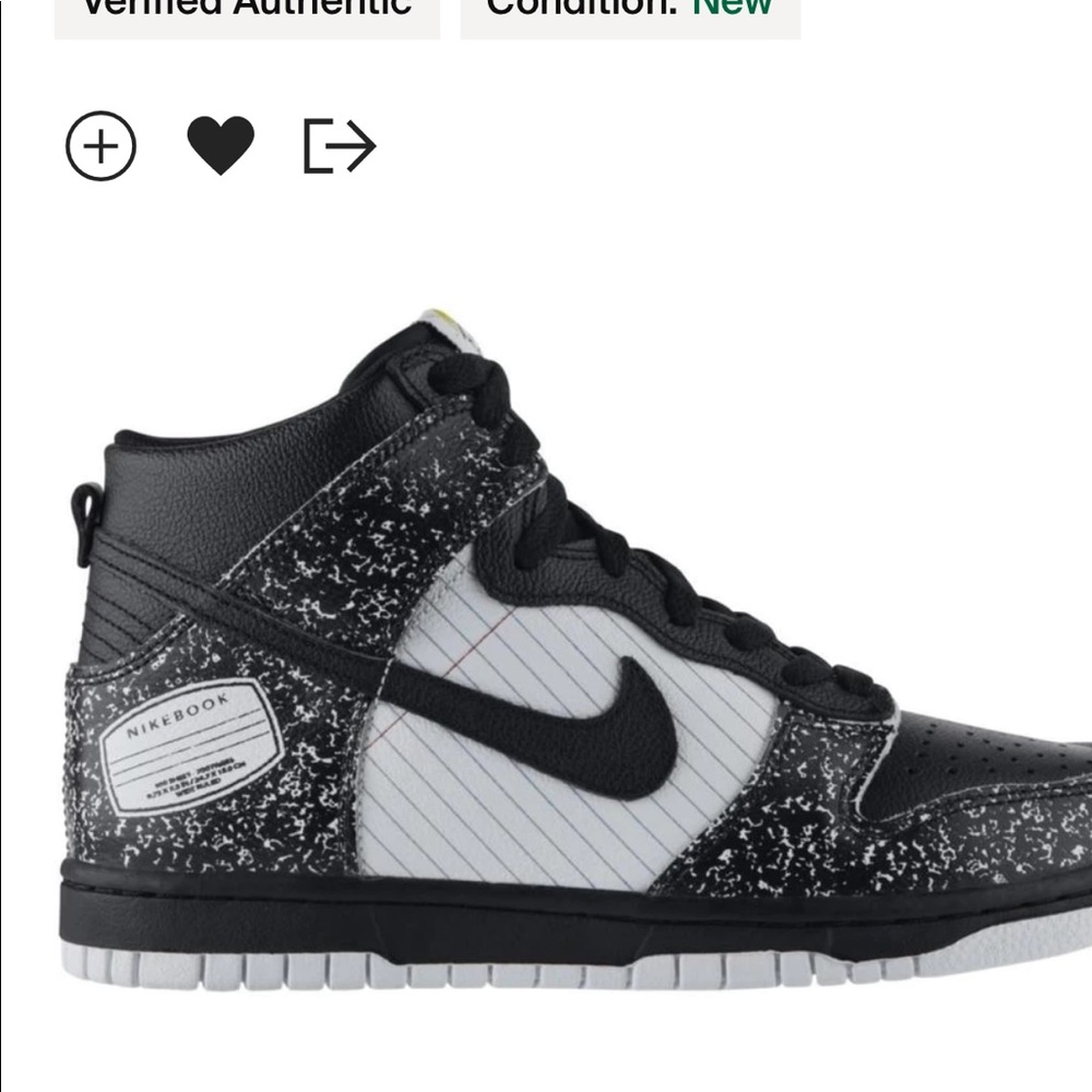 Nike Dunk “Nikebook” premium high tops